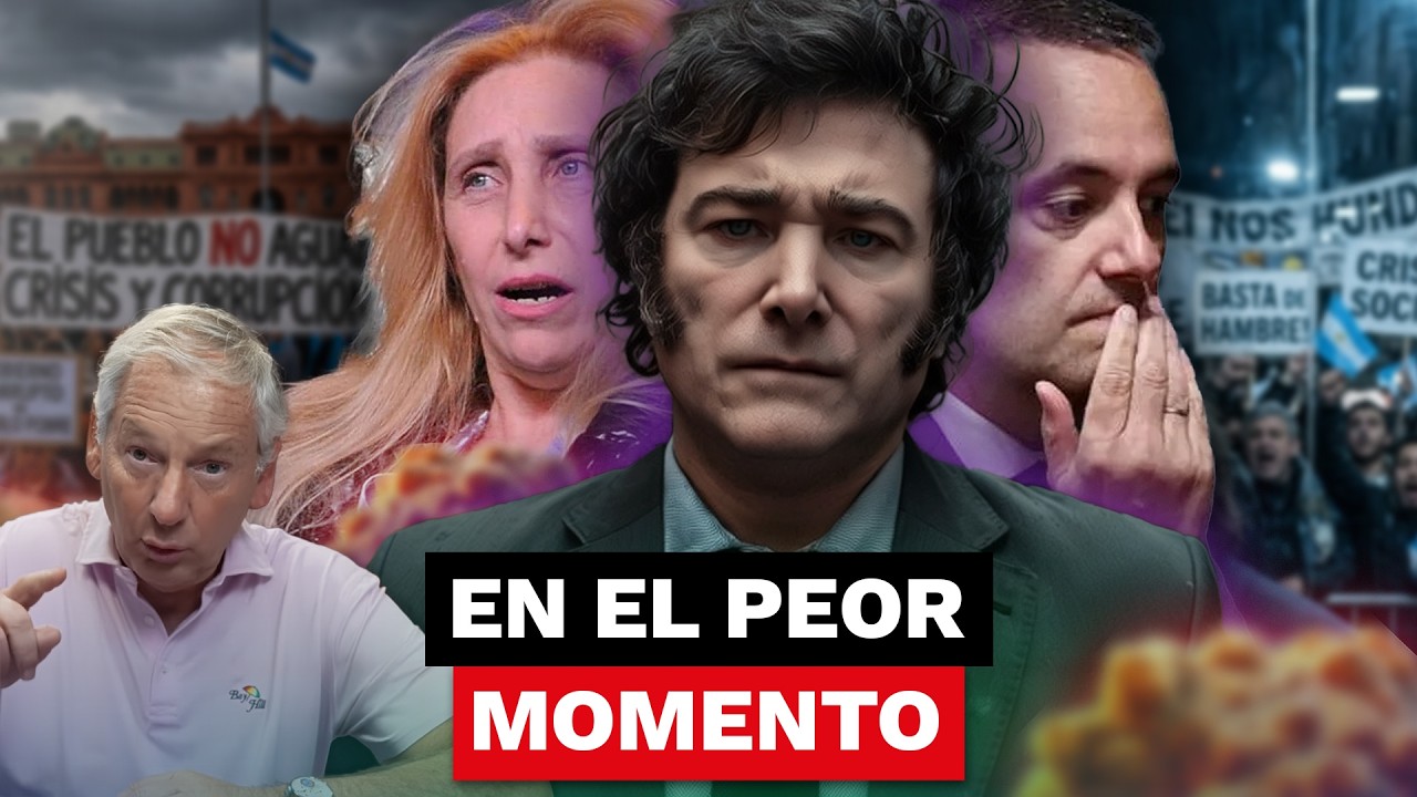 📉 CAE la IMAGEN de MILEI por la CRISIS ECONÓMICA y los CASOS de CORRUPCIÓN 💥